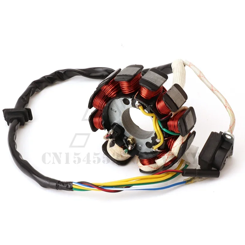 Motorcycle Parts GY6 125-11 Pole Generator Magneto Ignition Stator Coil Suitable for 150cc 125cc Scooter ATV Kart