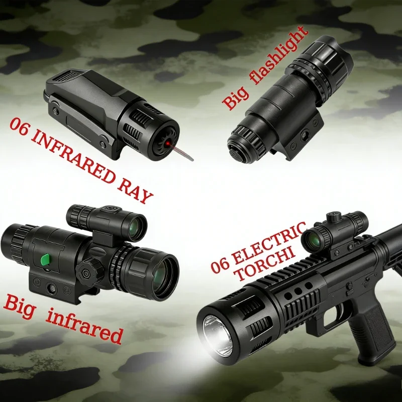 

New Infrared Laser Indicator Flashlight, Up Down Adjustable, 20mm Rail, Plastic for Toy Guns Airsoft Hunting Wargame