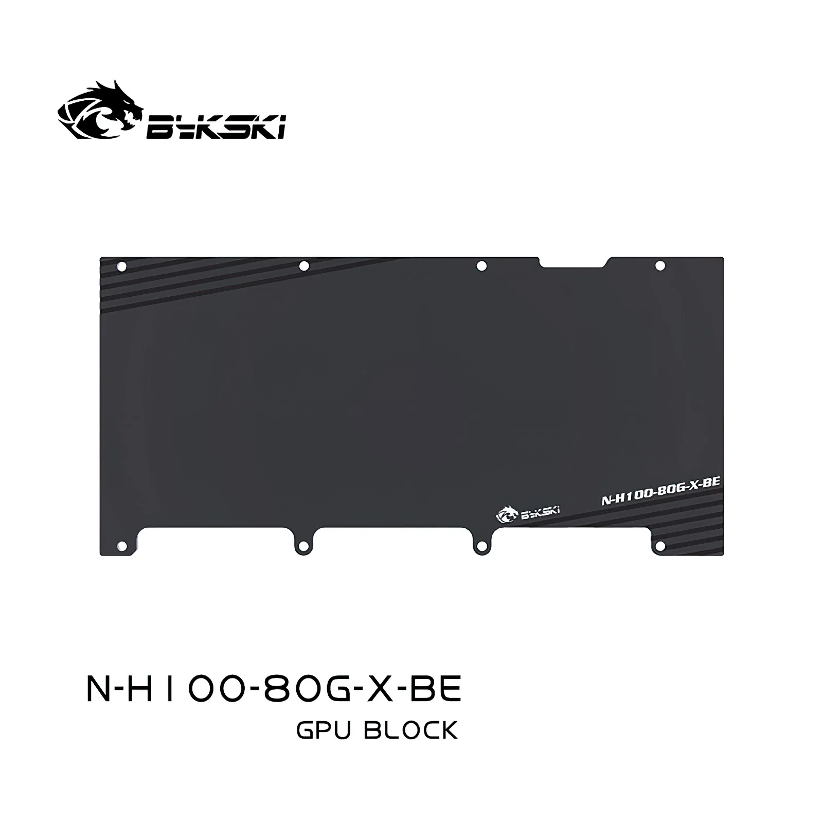 Bykski غطاء كامل لتبريد المياه كتلة وحدة معالجة الرسومات المعدنية لـ NVIDIA H100 80GB N-H100-80G-X