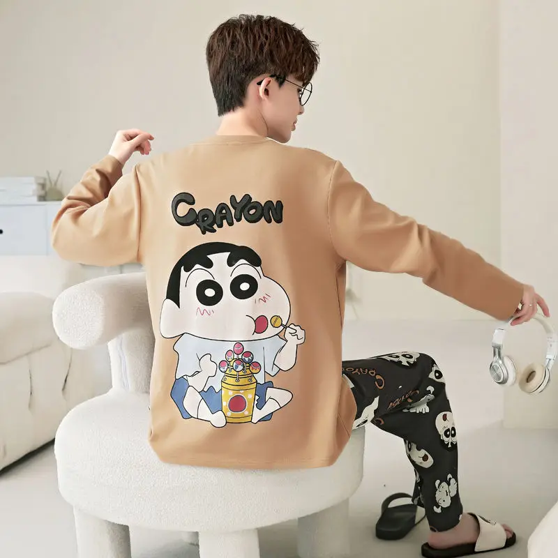 pijama-de-dibujos-animados-de-anime-crayon-shin-chan-conjunto-de-ropa-de-hogar-de-algodon-puro-para-hombres-pantalones-de-manga-larga-para-ninos-jovenes-regalo-de-navidad