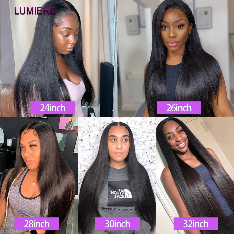 Paquetes de cabello lacio bone straight, cabello humano virgen crudo, 8-30 pulgadas, extensiones de tejido para mujer, doble tejido, mayoreo 5