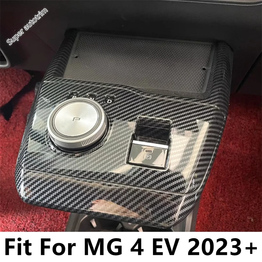 

Car Interior Center Control Gear Shift Panel Frame Decoration Stickers Cover Trim For MG 4 EV 2023 2024 Carbon Fiber Accessories