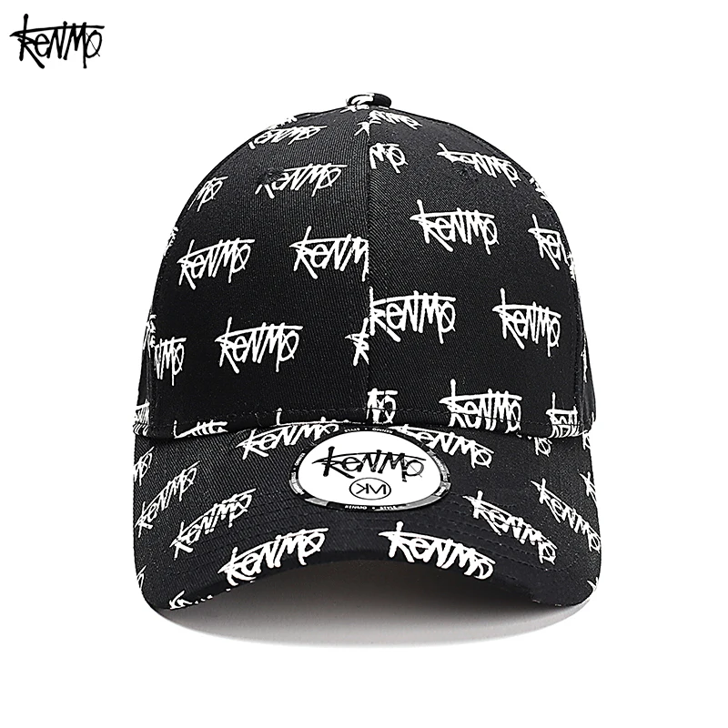 

Hat men's baseball cap trendy baseball cap women's Korean version ins versatile trendy hip-hop print sun protection