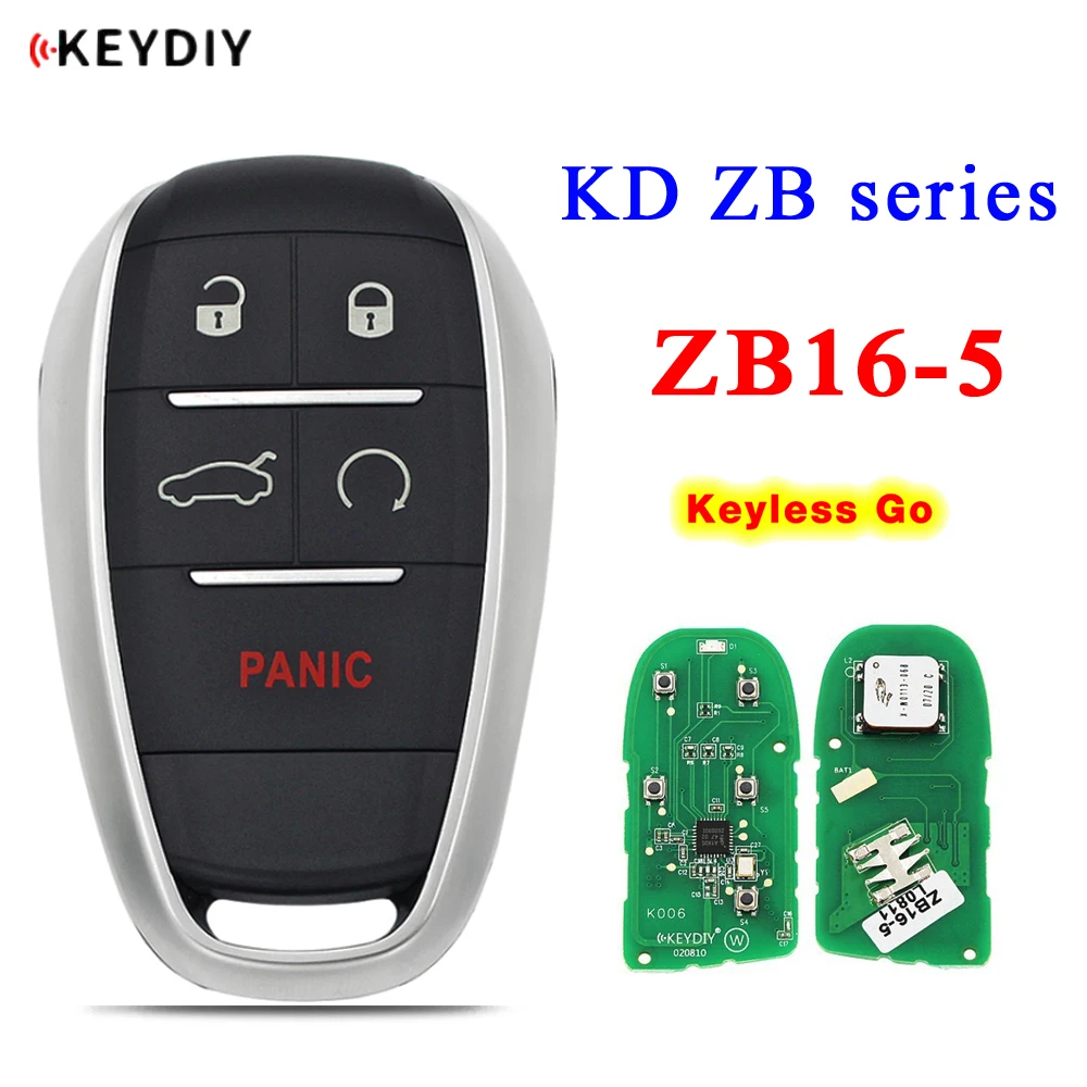 

KEYDIY Universal ZB Series Remote KD Smart Key ZB16-5 for KD-X2 KD-MAX Car Key Fit More than 2000 Models