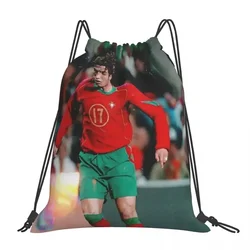 Cristiano Ronaldo Cr7 Backpacks Portable Drawstring Bags Drawstring Bundle Pocket Sports Bag Book Bags For Man Woman School