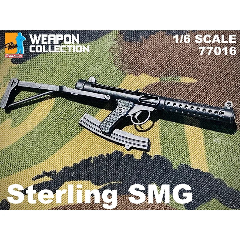 

1/6 Scale British Sterling SMG Submachine Gun Plastic Model 77016 for 12inch Soldiers Action Figure Weapon Accessories Gifts