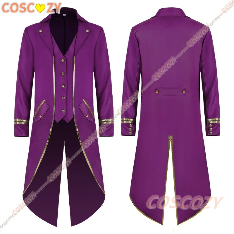 Costume da uomo medievale retrò colletto alla coreana Jacquard Larp giacca Cosplay vichinga cappotto abbigliamento stile rinascimentale vittoriano S-4XL