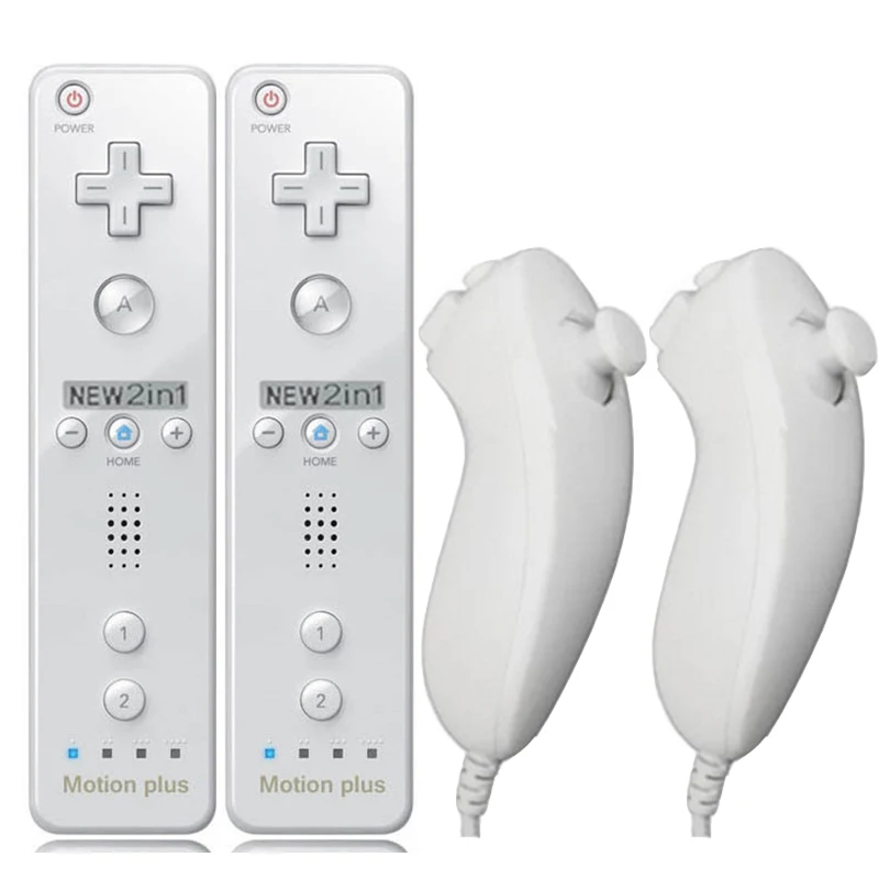 2 個のリモコンヌンチャクコントローラ Wii コンソールワイヤレス