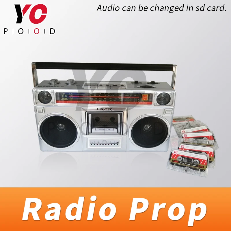 Escape Room Radio prop Put Tape in radio to get audio clues Room Escape Radio Escape the room equipments