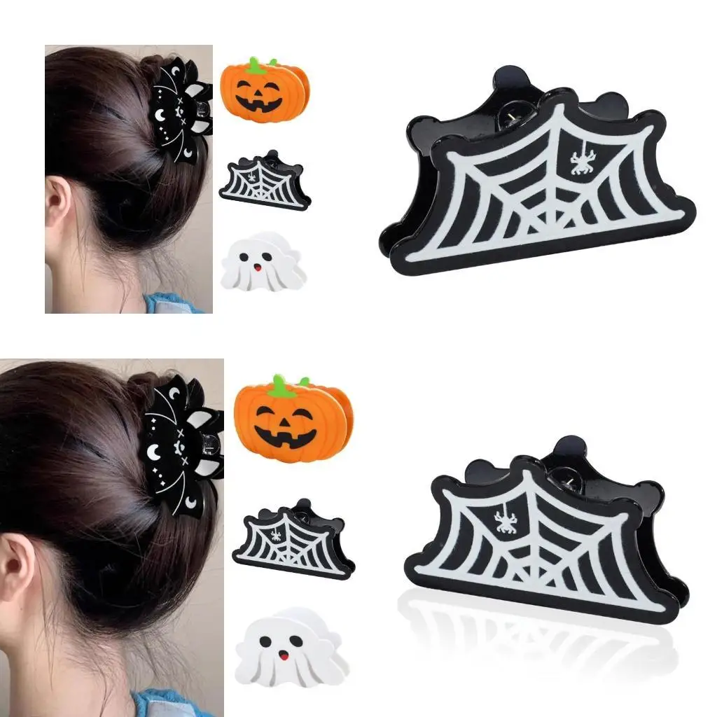 

39BD Cartoon Hair Claw Clip Novelty Halloween Festival Party SharkClips Goth Headwear