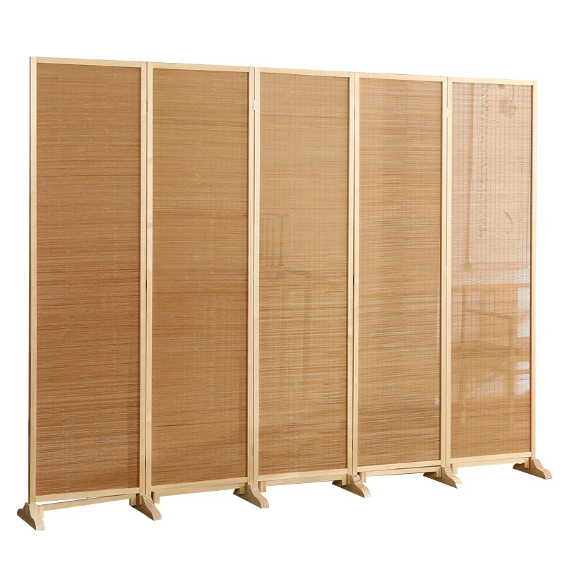 

Solid wood screen mobile folding screen partition, living room, bedroom entrance, Chinese bamboo room dividers 스크린 책상 칸막이 파티션