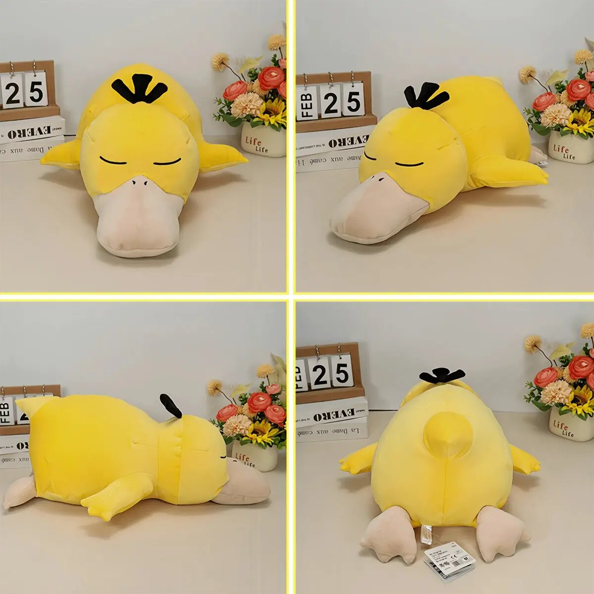 7 Styles Sleeping Pokemon Series Stuffed Doll Charizard Squirtle Bulbasaur Psyduck Dragonite Slowpoke Mew Cartoon Anime Toy Gift