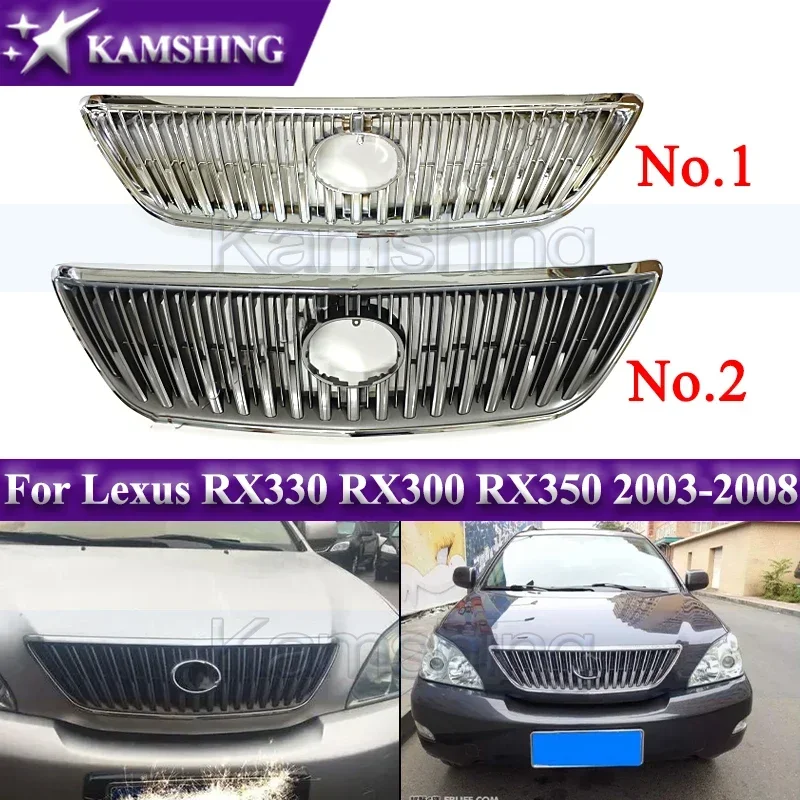 

Kamshing Car Front Bumper Grill Mask Radiator Grille For Lexus RX330 RX300 RX350 2003-2008 Racing Grills