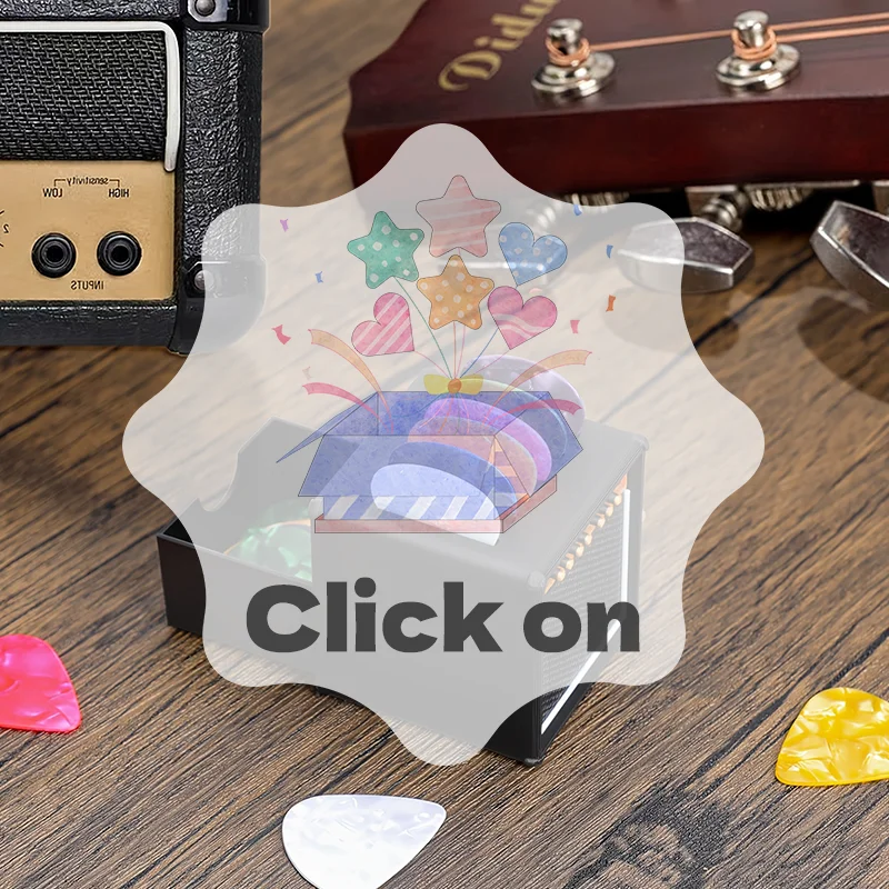 

3D Printed Portable Guitar Pick Holder With Drawer Waterproof Dustproof Guitar Picks Organizer Picks Storage And Display Gifts