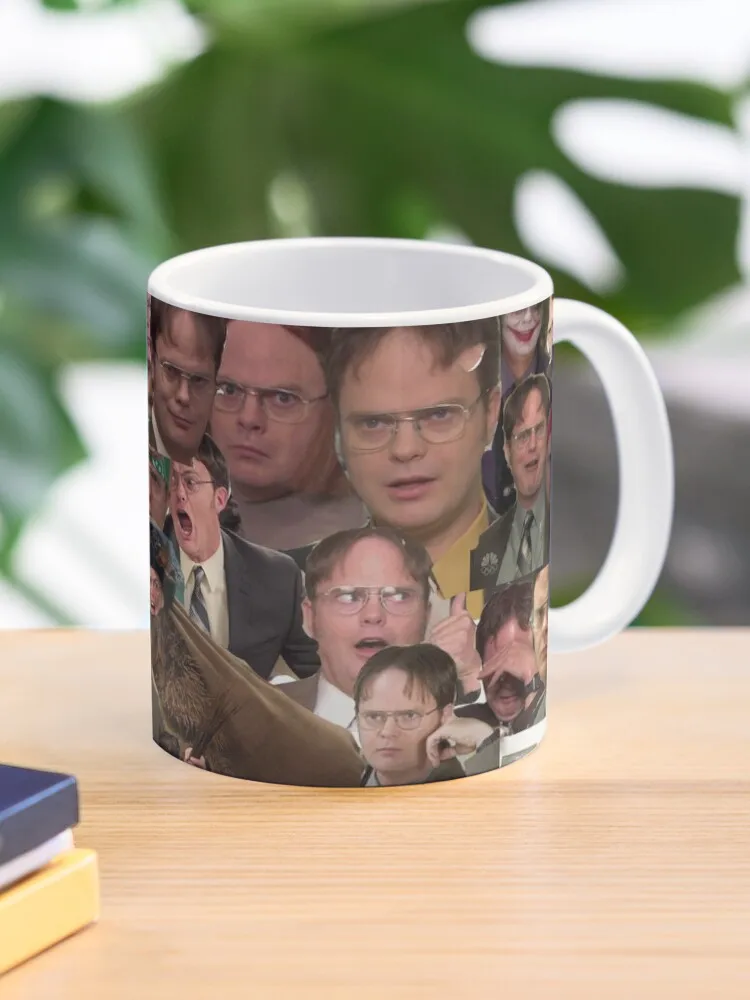 

Dwight Schrute Collage Coffee Coffee Milk Cup Mocha Cat Panda Bear Couple Christmas Mug Kawaii Cups Original Mugs 11oz