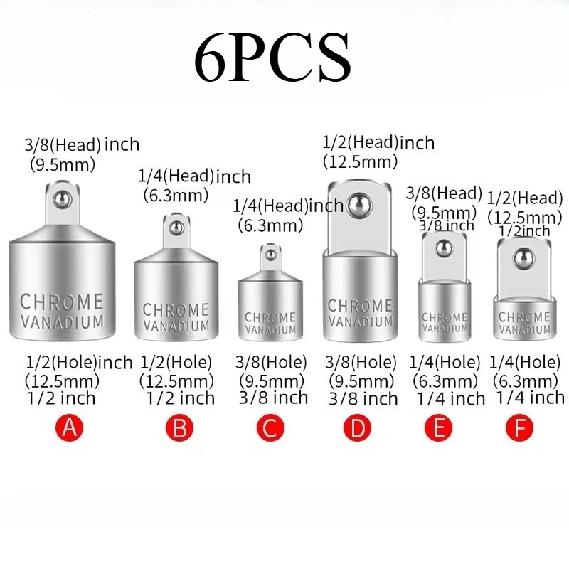 6PCS/1Set 1/4