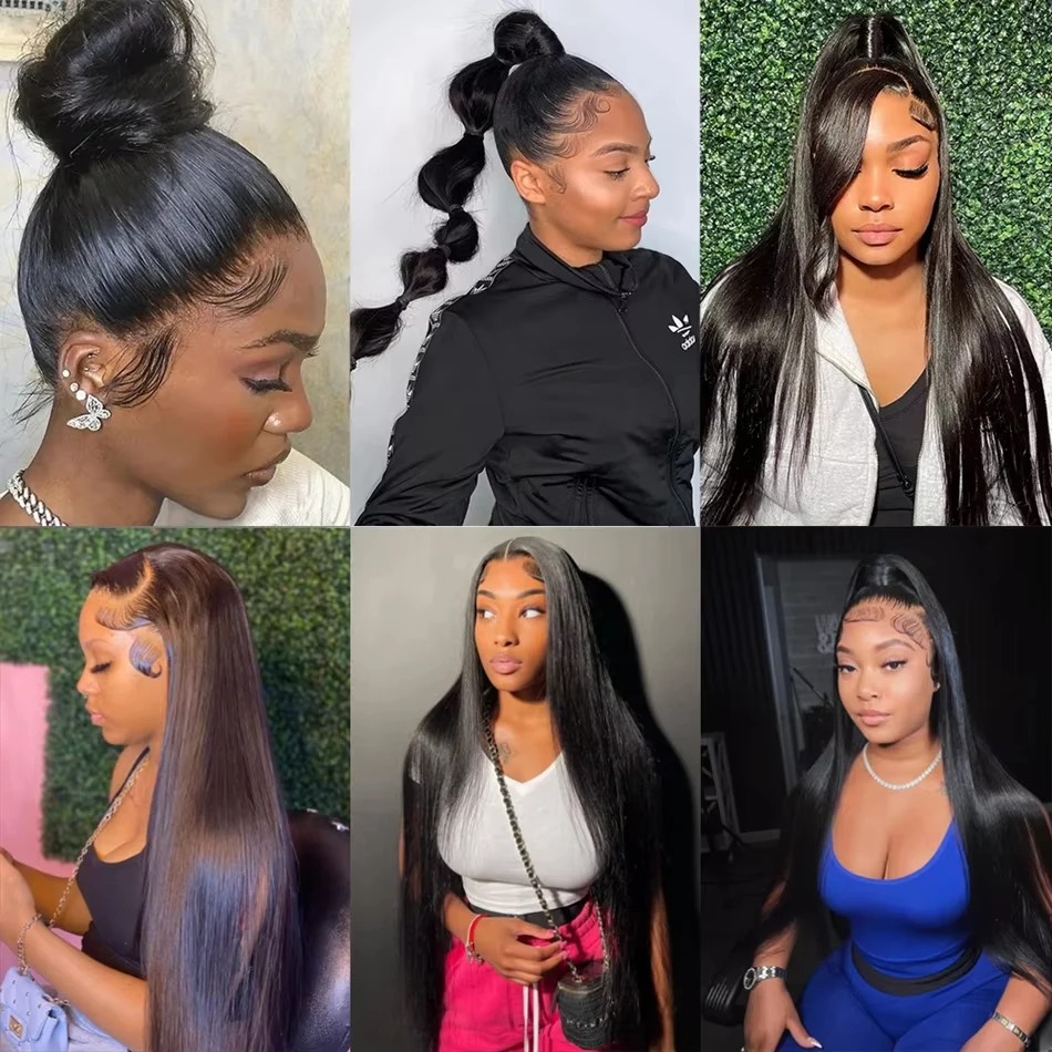 30 32 Inch 360 Full Lace Wig Human Hair Pre Plucked Hd 13x6 220% Density Straight Lace Frontal Wigs Human Hair For Women image 5