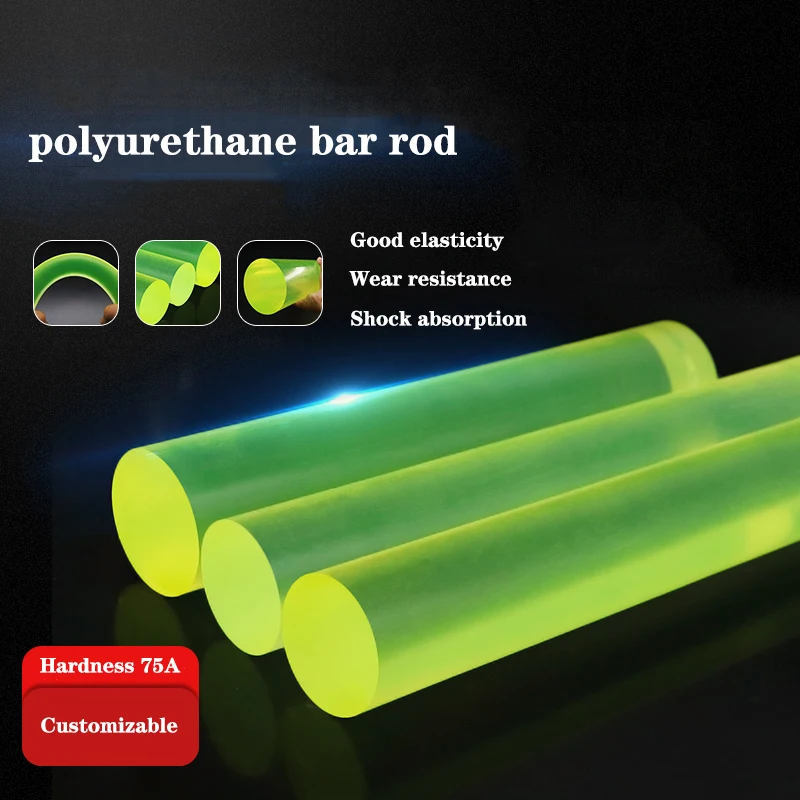 Polyurethane Bar Hardness Shore 75A TPU Round Rod Beef Tendon Bar Solid Polyether Urethane Rod Plastic Rod Diameter 5-30mm