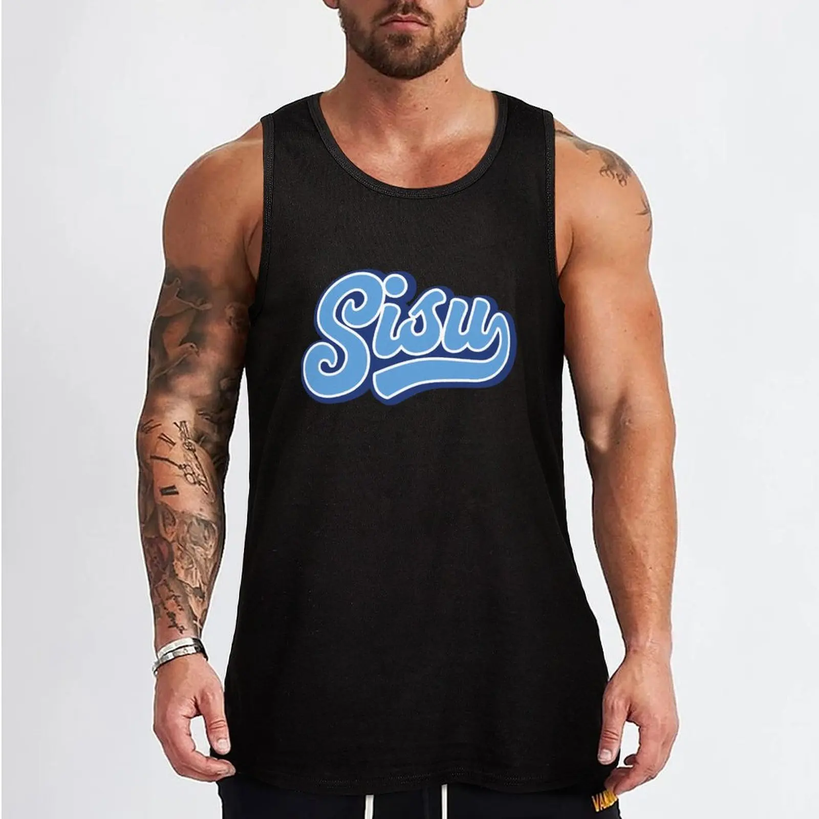 Sisu, Finland, Finns, Finnish Character Tank Top Men's t shirt Men's fitness t-shirt Men's gym clothing