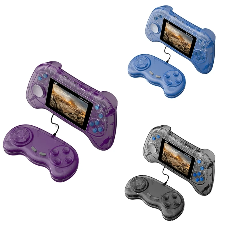

Q8 Handheld Game Console 3.0 Inch Screen 800-In-1 Classic Games 2 Player Support TV Connection For Kids Children