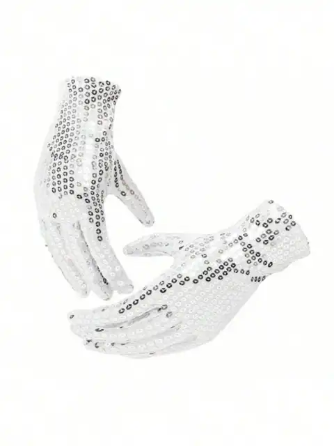 Michael Jackson Costume Accessories Set - Sequin Fedora Hat + Rhinestone Gloves + Aviator Sunglasses, Halloween Cosplay Party Dr 5 Michael Jackson Costume Accessories Set - Sequin Fedora Hat + Rhinestone Gloves + Aviator Sunglasses, Halloween Cosplay Party Dr 5