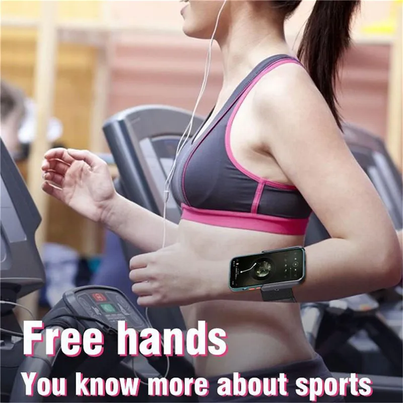 Bracket Multi-function Mobile Phone Arm Holder Running Mobile Phone Sleeve Solid Color Outdoor Sport Arm Wrist Strap