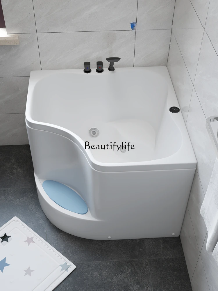 Acrylic Walk-in Small Bathtub Adult Full Body Adult Bathtub Mobile