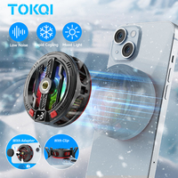 TOKQI S01 Phone Cooler Magnet Or Clip On Installation Semiconductor Black Cooling Fan for Mobile Phone Gaming Or Live Streaming