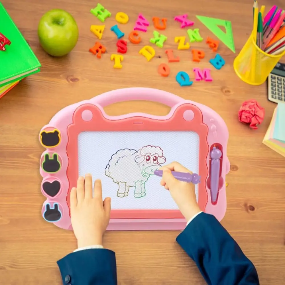 Abnehmbare Teile Magnetisches Zeichenbrett Löschbares tragbares Kinder-Zeichenbrett Wiederverwendbares buntes Zeichenbrett