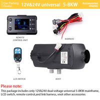 5-8KW Diesel Gasoline Dual Mode 12V 24V Air Heater Kit Diesel Universal Heater With Remote Control For Motor Trucks