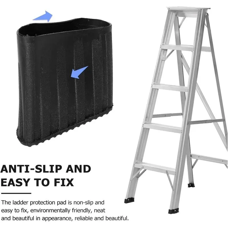 GYTB-Luggage Foot Caps 4Pcs 25X43mm Non-Slip Rubber Protective Covers For Ladders For Floors Tiles Carpets Replacement