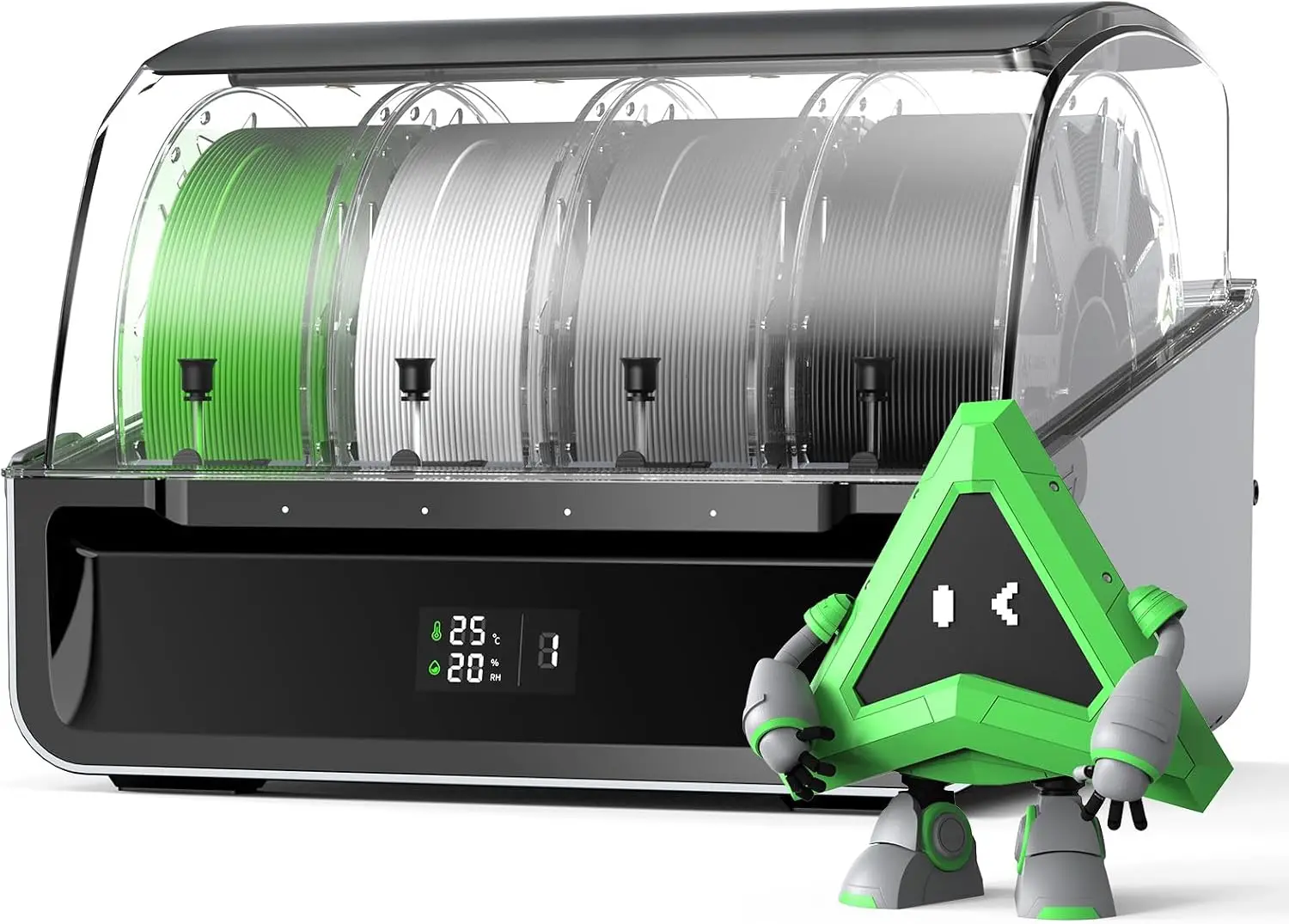 

CFS for K2 Plus 3D Printer, 16 Color Automatic Filament System, Filament Runout & Winding Detection, Moisture-Proof Storage