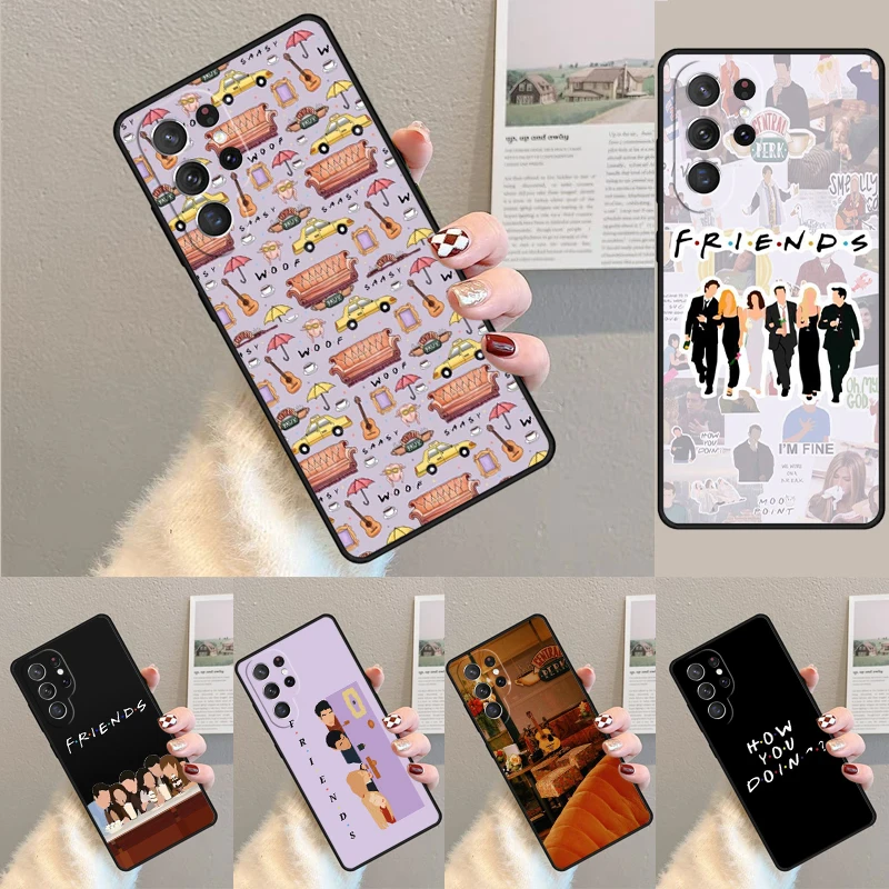 Friends Central Perk Poster Phone Case for Samsung Galaxy note 10 pro S26 Ultra S23 S24 FE S25 S21 S22 PLUS shockproof Cove