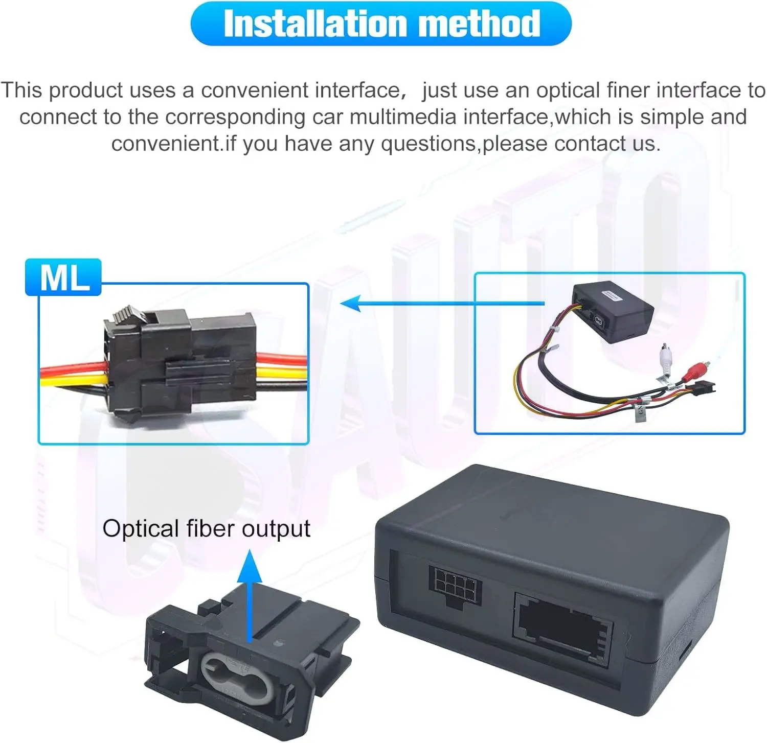 

Most Box Converter for Porsche 911 Cayman 718 Boxster Cayenne PCM 4.0 System Optical Fiber Decoder, for Mercedes Benz ML GL R