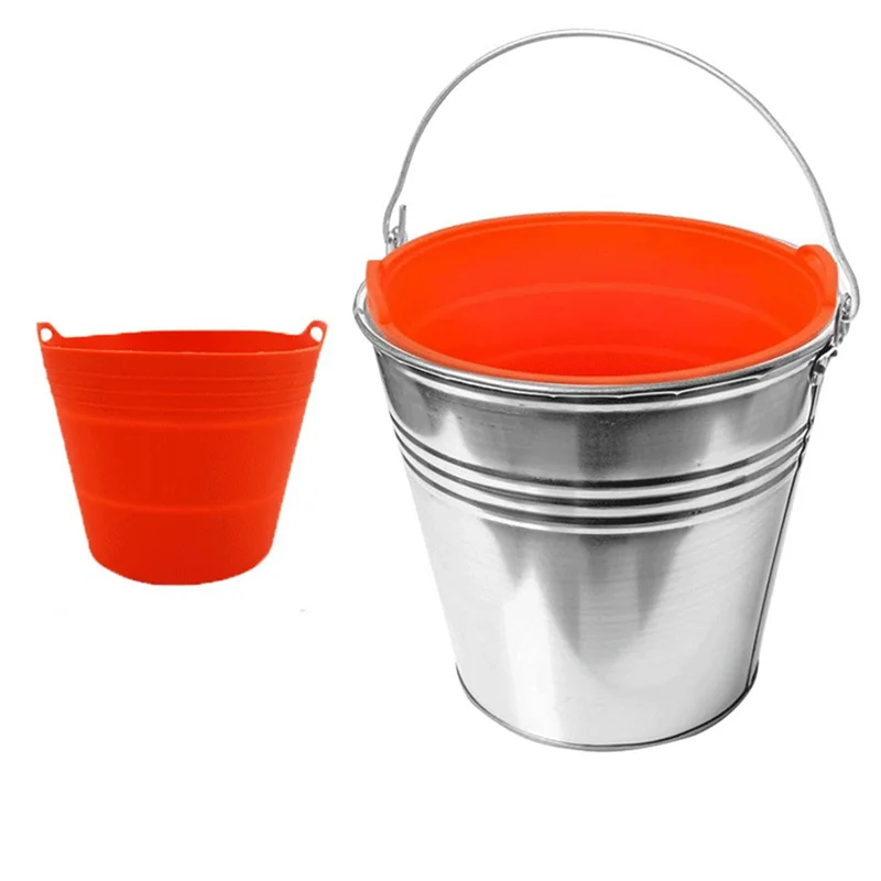 

ABEZ 2 шт. силиконовый вкладыш для ведра для смазки для лотка для капель Traeger, вкладыш для бочки для смазки Traeger, легко использовать для ведра Traeger