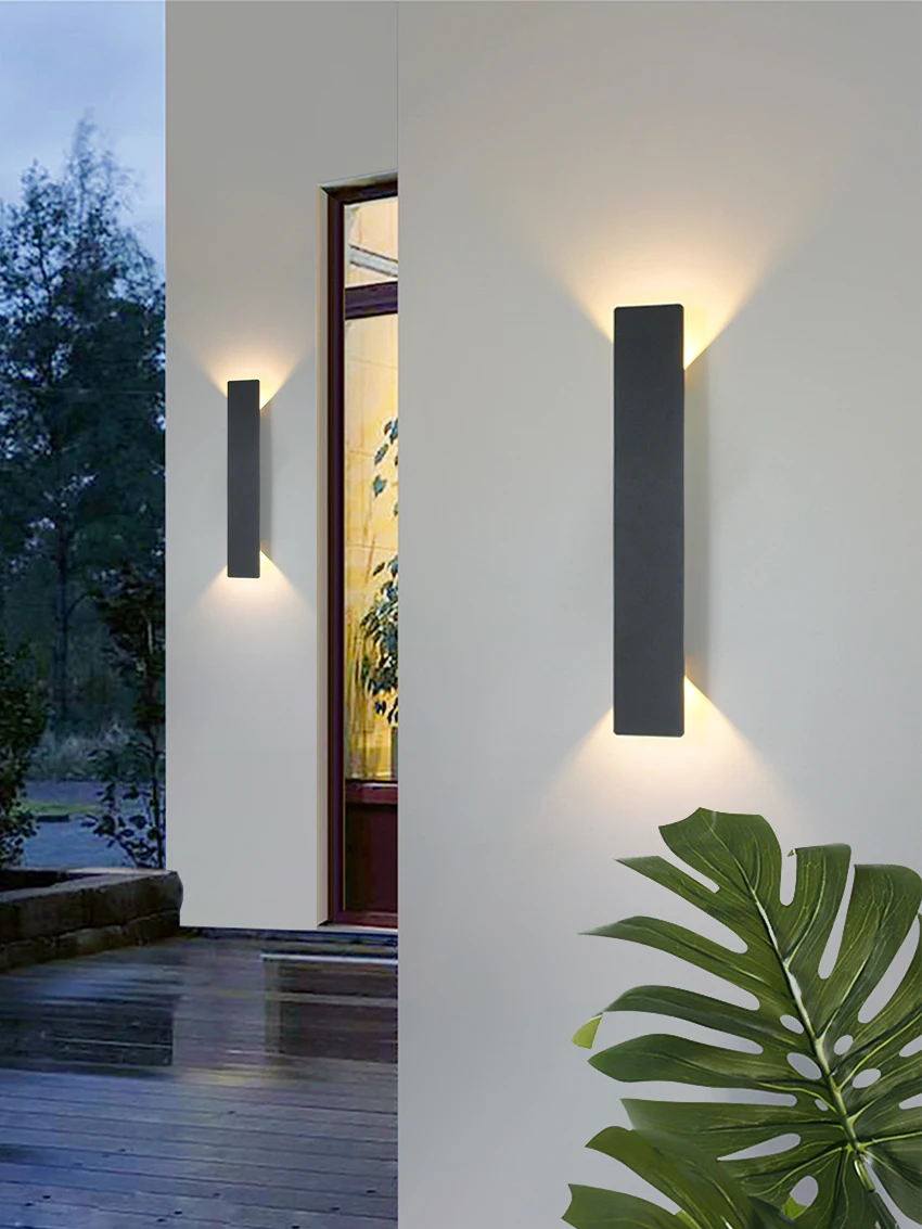 Modern Led Waterproof Outdoor Up Down Wall Lamp IP65 Aluminum 24w/18W/6W LED Wall Light Indoor Decorated Wall Sconce