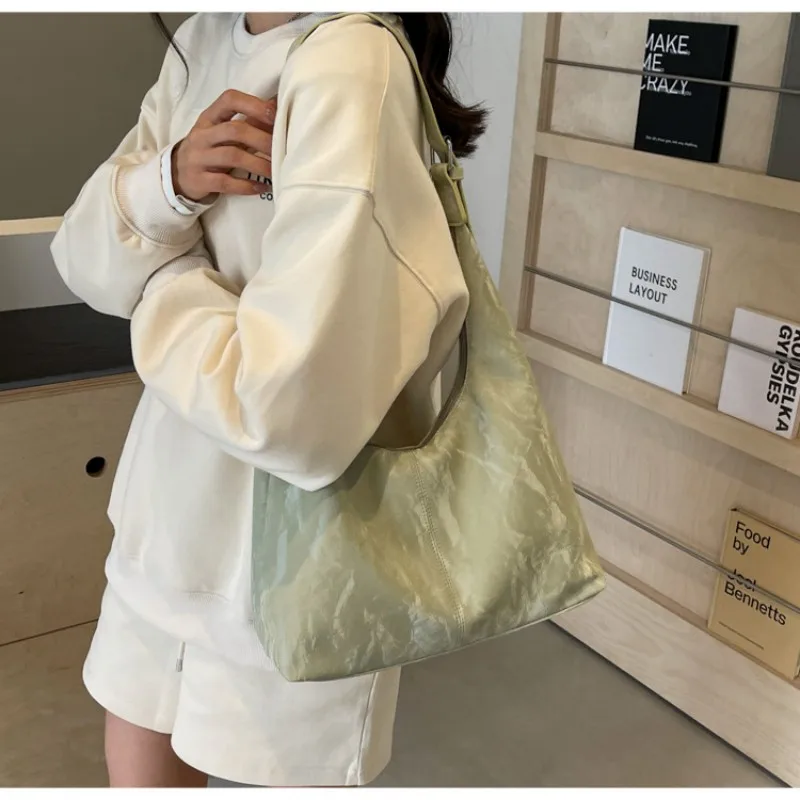 UKF Retro Handbag Soft PU Bag For Women 2024 New Summer/Autumn Popular Large Capacity Shoulder Bags For Women Bucket Bag Bolas