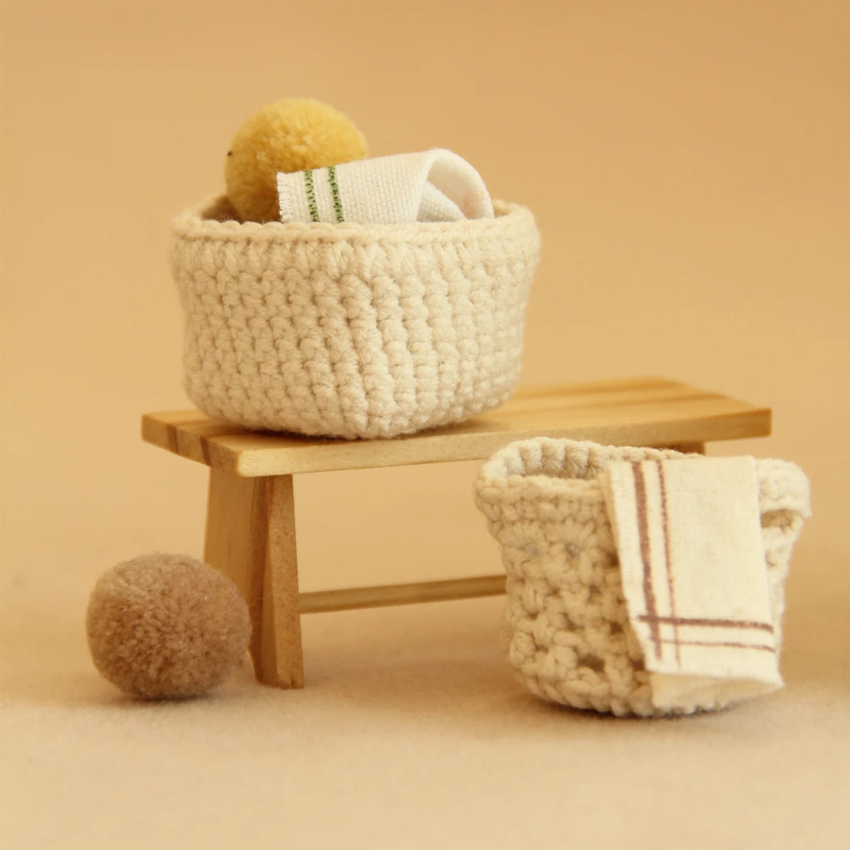 Miniature simulated furniture 1:8-1:12 iron washbasin suitable for mini house decoration model ornaments
