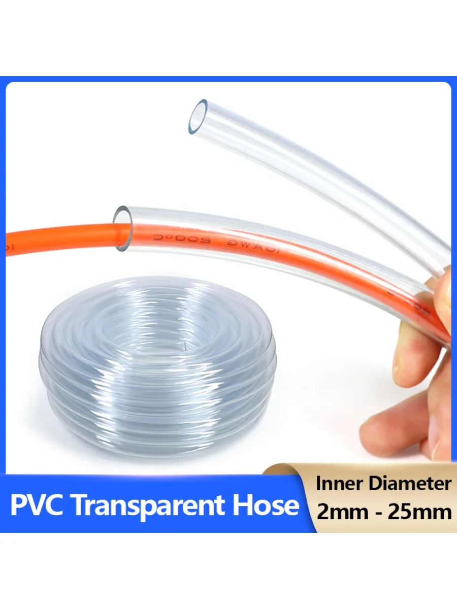 Tuyaux transparents en PVC, 1m ~ 10m, diamètre 2/3/4/5/6/8/10/12/14/16/18/20/25mm, tuyau en plastique, Tube d'eau de jardin de haute qualité