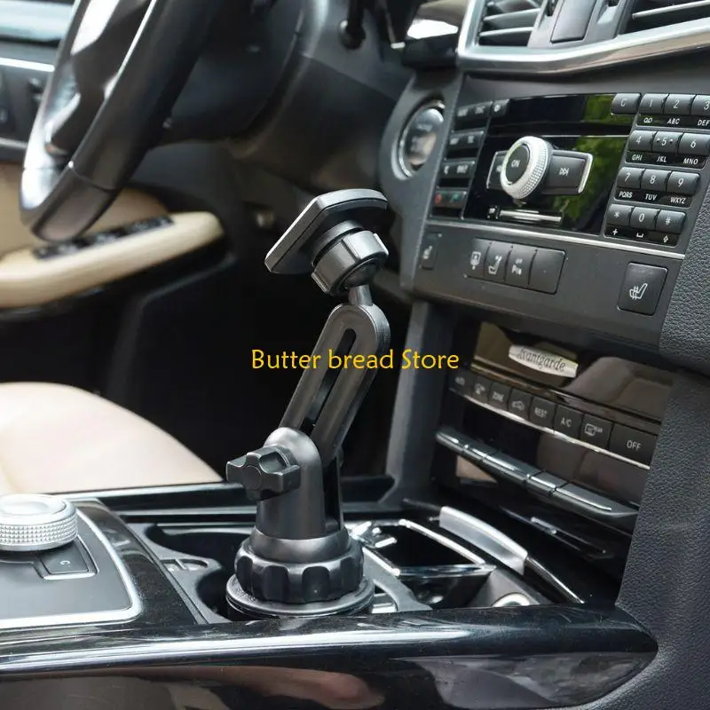 W89C Einstellbarer langer Arm Mobiltelefon Mount CAR Cup Magnethalter Ständer