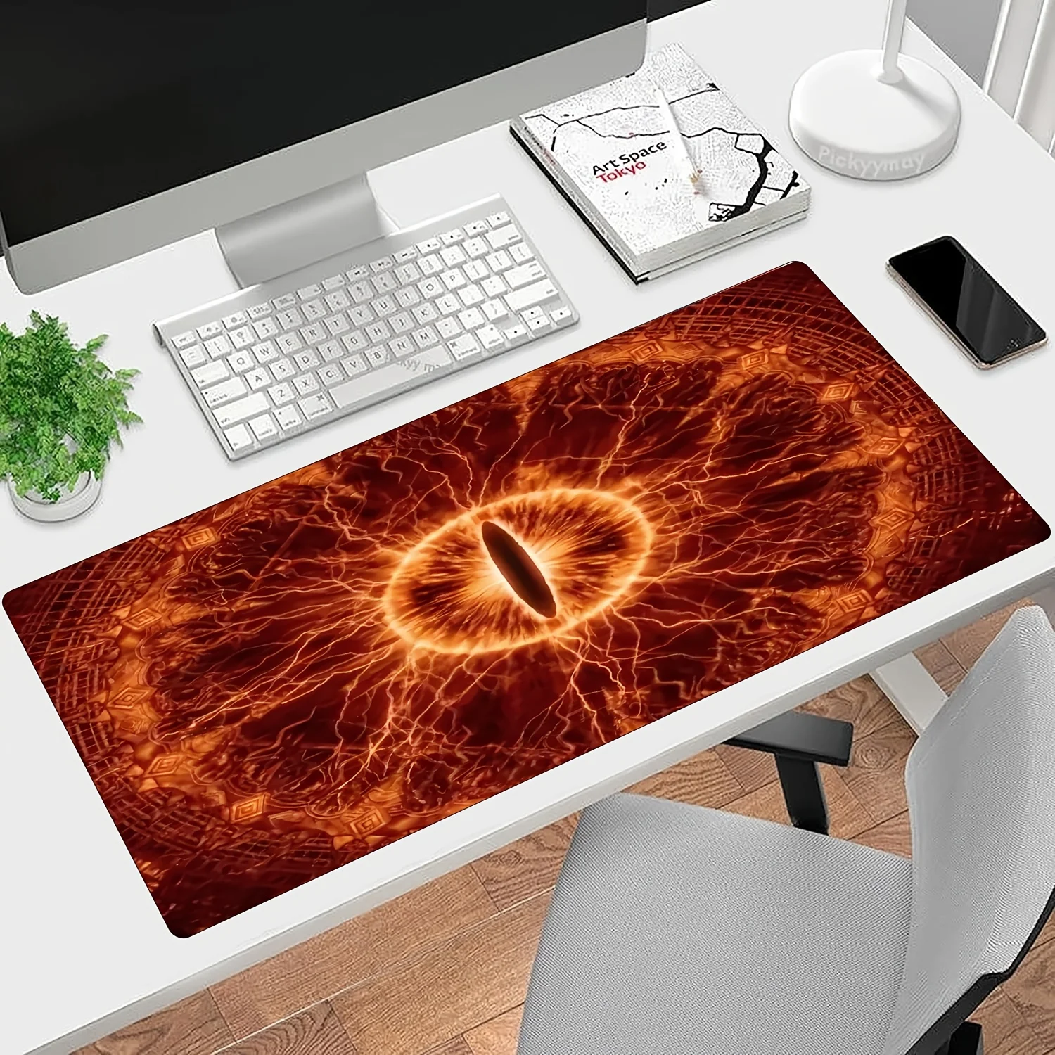 

Sauron's Eye Large Gaming Mouse Pad with Sealed Edge Anti-Slip Rubber Base Desktop Pads Computer Laptop PC Keyboard Accessories