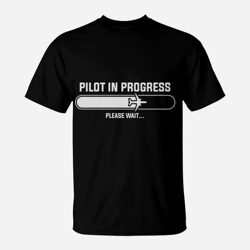 Футболка Pilot In Progress Loading Please Wait Funny Job Title, футболка с рисунком рэпера, мужские футболки высшего качества