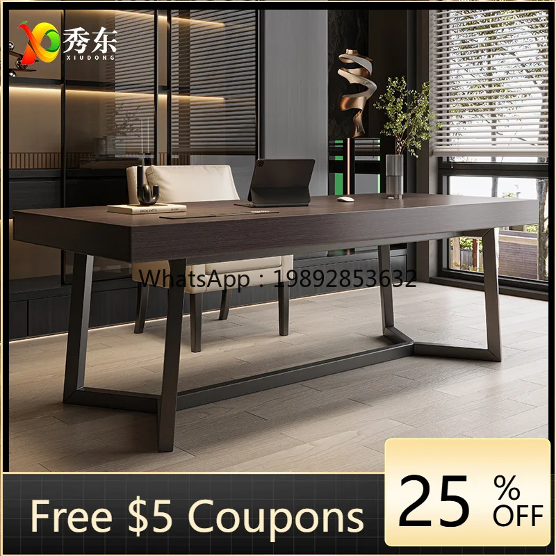 

LYY Italian Minimalist Solid Wood and Chair Set Modern Simple Home Bedroom Study Writing Desk Office Computer