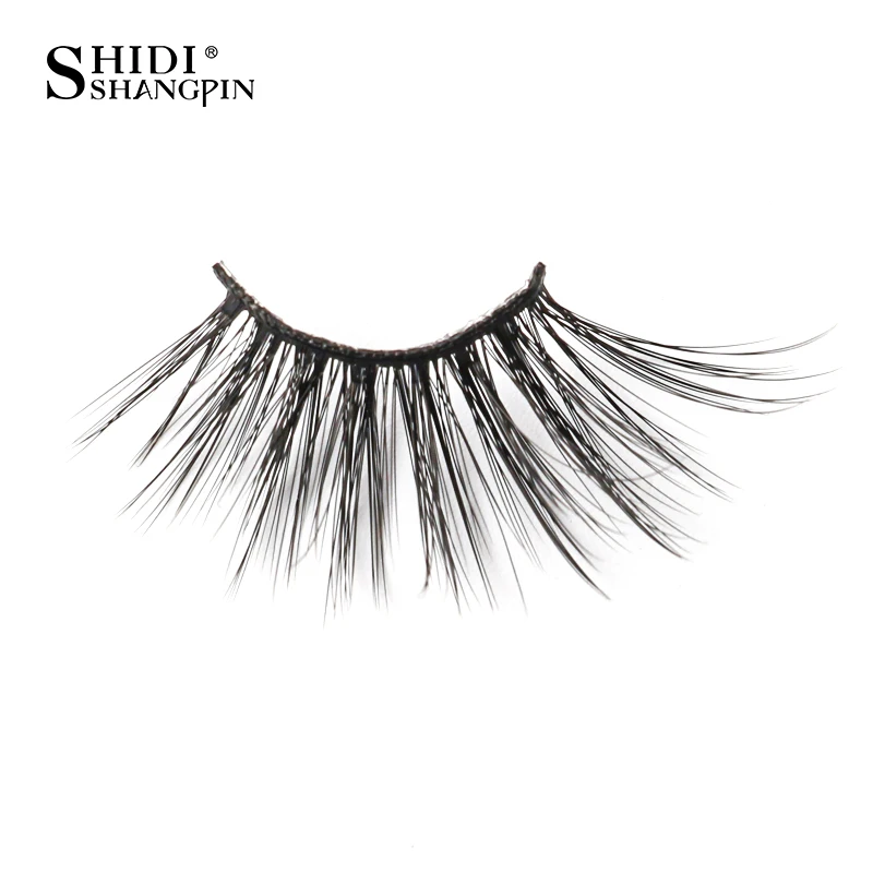 SHIDISHANGPIN 3/5 Paar halbe Wimpern, transparenter Stiel, unsichtbares Band, künstliche Nerzwimpern, wiederverwendbar, falsche Wimpern, natürlich, flauschig – Detail 12