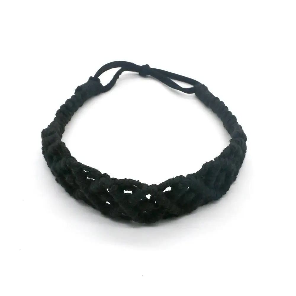 

Headwrap Small Daisy Turban Elastic Hair Band Ethnic Style Bohemian Headband Crochet Bandana Women Hair Scarf Macrame Hair Band