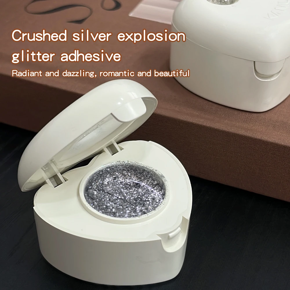 Kaniu Neu Verbessertes Flash Cowherd Gel-Nagellack-Set mit Hochdichtem Silber-Glitzer und Platin-Glitter – Detail 8