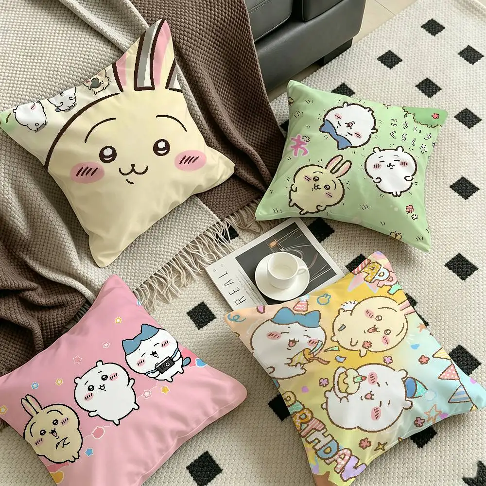 Japanese Cartoon Chii Kawa Pillow Gift Home Office Decoration Bedroom Sofa Car Cushion Cover case 45x45