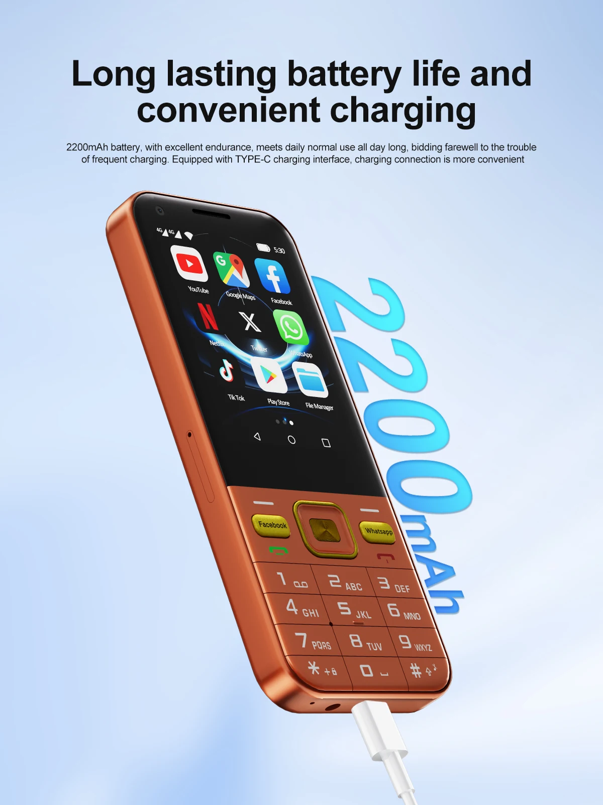 SERVO F7 Ultra Android Touch Screen Smartphone 4G LTE Dual SIM 2MP Camera Flashlight 2GB+16GB Play Store WIFI 2.8' Button Phone