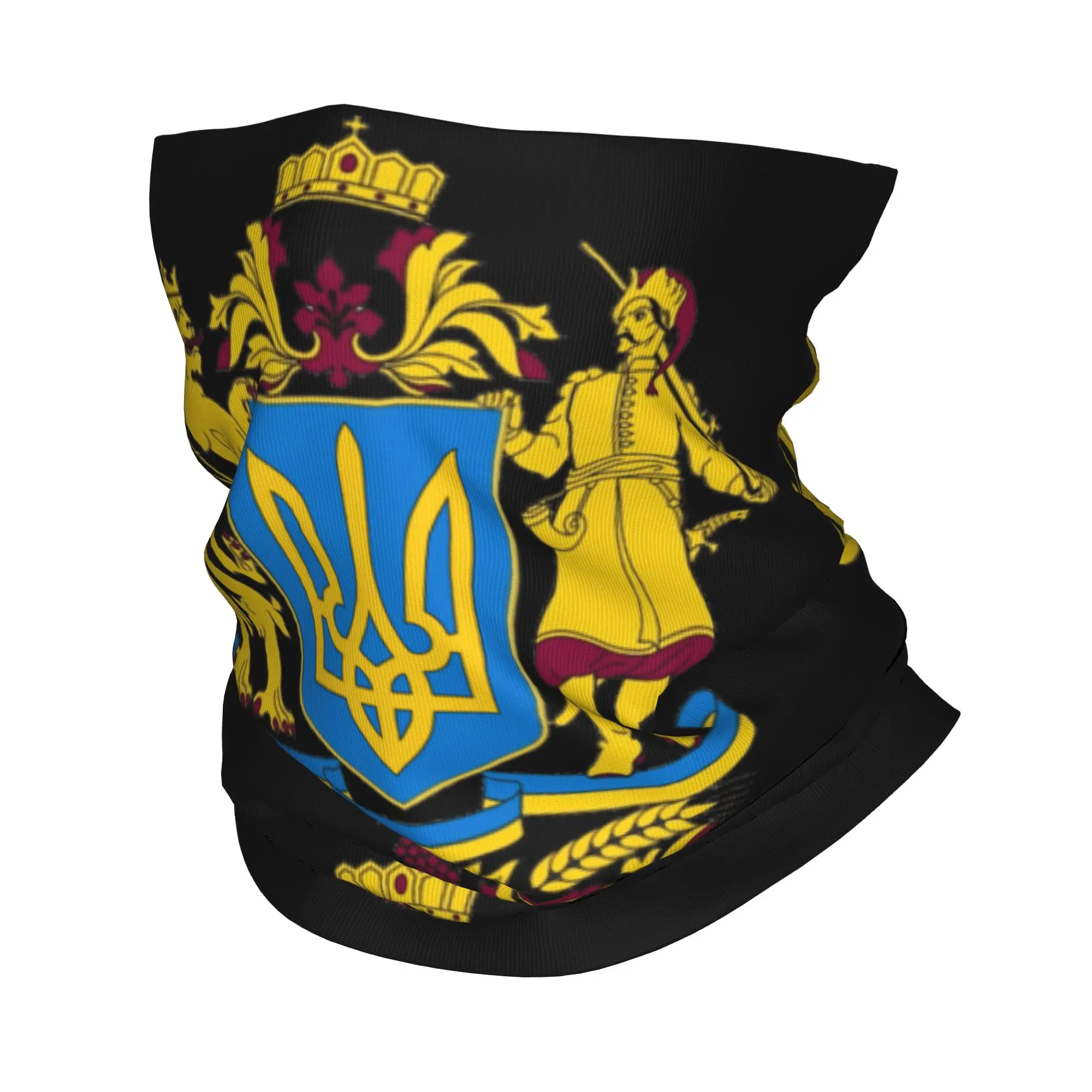 Coat Of Arms Ukraine Flag Bandana Winter Neck Warmer Men Windproof Wrap Face Scarf for Ski  Gaiter Headband