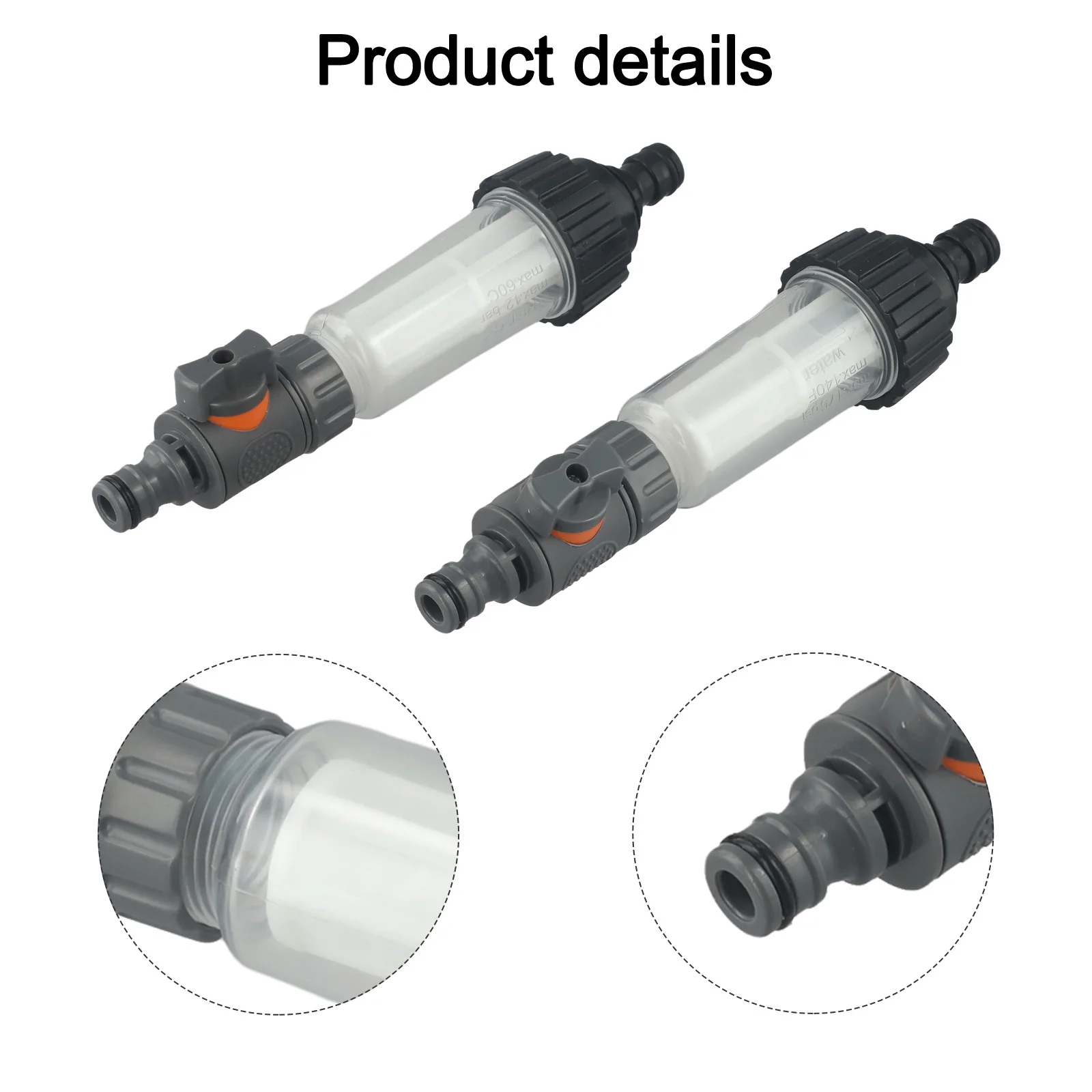 

2set Water Filter Motorhome Equipment Cleaning Tools Replacement Parts For Water Tanks Containers Adjustable Water Flow Tools